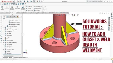 solid weld bead sheet metal|solidworks sheet metal beads.